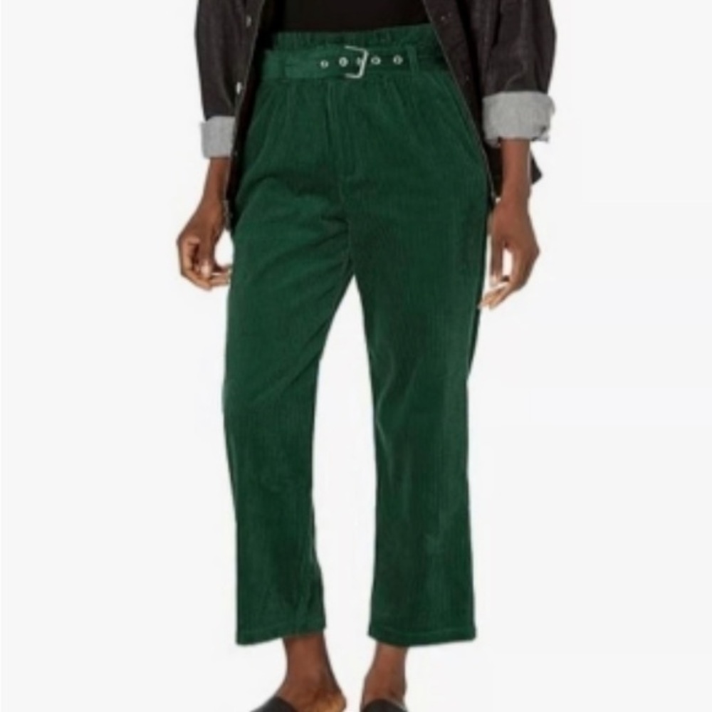 BlankNYC Green Corduroy High Rise Pant Size 26
